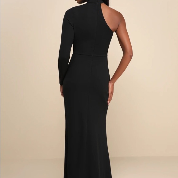 Lulus Keep It Interesting Black Cutout One-Shoulder Maxi Dress - Picture 3 of 4